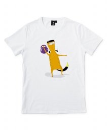 Чоловіча футболка Спортивный пес с гирей