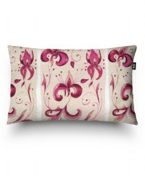 Подушка прямокутна Рожеві квіти