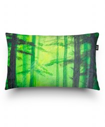 Подушка прямокутна Зеленый лес