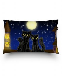 Подушка прямокутна Лунные котики