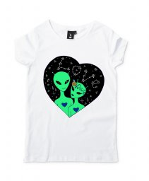Жіноча футболка Extraterrestrial love