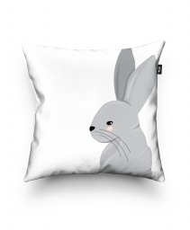 Подушка квадратна  Кролик. Милий кролик. Символ 2023 року. Рік кролика принт.