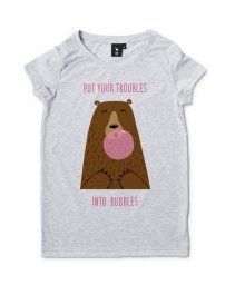 Жіноча футболка Беззаботный Медведь