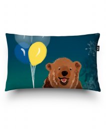 Подушка прямокутна Ведмідь з кульками