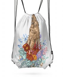 Рюкзак Весняний котик у квітах 