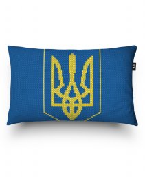 Подушка прямокутна Герб України. Вишивка