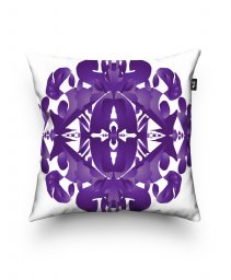 Подушка квадратна Фіолетовий візерунок