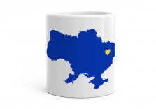 Чашка Карта України