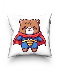 Подушка квадратна Супер-ведмедик