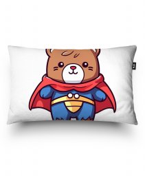 Подушка прямокутна Супер-ведмедик