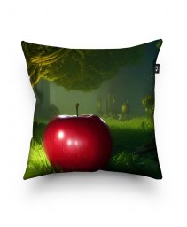 Подушка квадратна Червоне яблуко у саду
