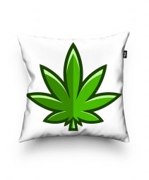 Подушка квадратна Marijuana vector cannabis leaf weed icon logo symbol sign illustration