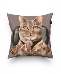 Подушка квадратна Буданов кіт