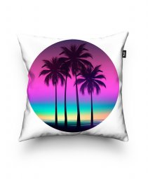 Подушка квадратна Пальмовий пляж - М'які відтінки