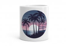 Чашка Пальмовий пляж - На заході сонця