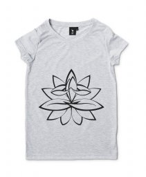 Жіноча футболка he Lotus holding a lotus (Yoga Meditation & Zen Contemplation)