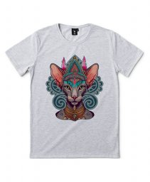 Чоловіча футболка Ориєнтальна Кішка Бохо