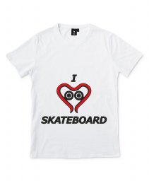 Чоловіча футболка Я люблю скейтборд