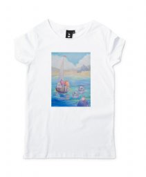 Жіноча футболка Пухнастики та розмови з морем