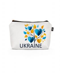 Косметичка Ukraina. Дерево Жовто Блакитне Серце