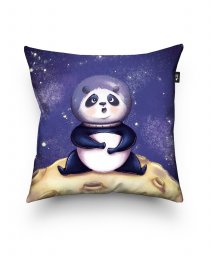 Подушка квадратна Панда на місяці