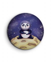 Значок Панда на місяці