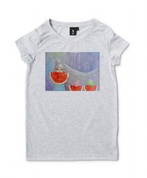 Жіноча футболка Пухнастики. Літні кавуну і водоспади