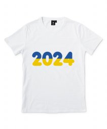 Чоловіча футболка 2024 синьо-жовтий