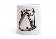 Чашка Різдвяний котик
