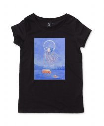 Жіноча футболка Пухнастики та Місячний Ловець Снів