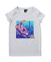 Жіноча футболка Підводний коргі 3