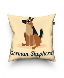 Подушка квадратна немецкая овчарка
