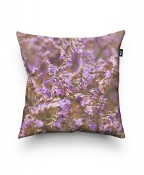 Подушка квадратна Tumbleweed grass field violet flowers