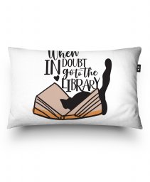 Подушка прямокутна Киця з книжкою