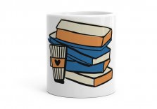 Чашка Книжки і кава