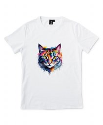 Чоловіча футболка Кольоровий кіт