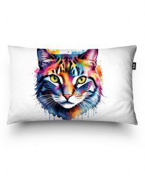 Подушка прямокутна Кольоровий кіт