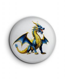 Значок Синьо-жовтий дракон