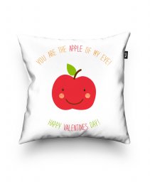 Подушка квадратна Няшное яблочко. День Святого Валентина.