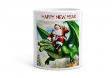Чашка З Новим роком, Санта на драконі