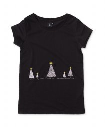 Жіноча футболка Snowy Christmas Trees