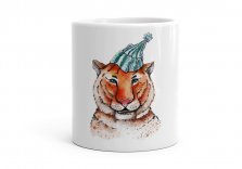 Чашка Тигр в шапці