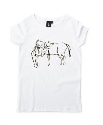 Жіноча футболка Ой, чий то кінь стоїть...