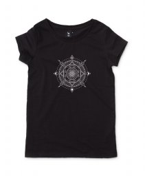 Жіноча футболка Мандала, сакральна геометрія, квітка життя