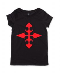 Жіноча футболка Абстракція: Червоний нібито хрест