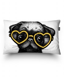 Подушка прямокутна Pug Puppy Pillow - Yellow