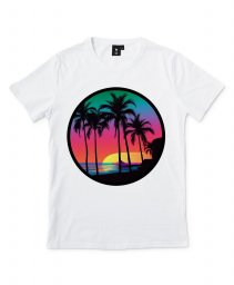 Чоловіча футболка Пальмовий пляж - У тіні