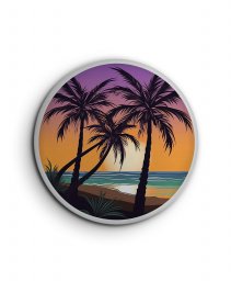 Значок Пальмовий пляж - Ніжний світанок