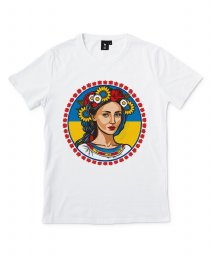 Чоловіча футболка Українська дівчина у вінку