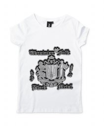 Жіноча футболка I love Ukrainian folk black metal 